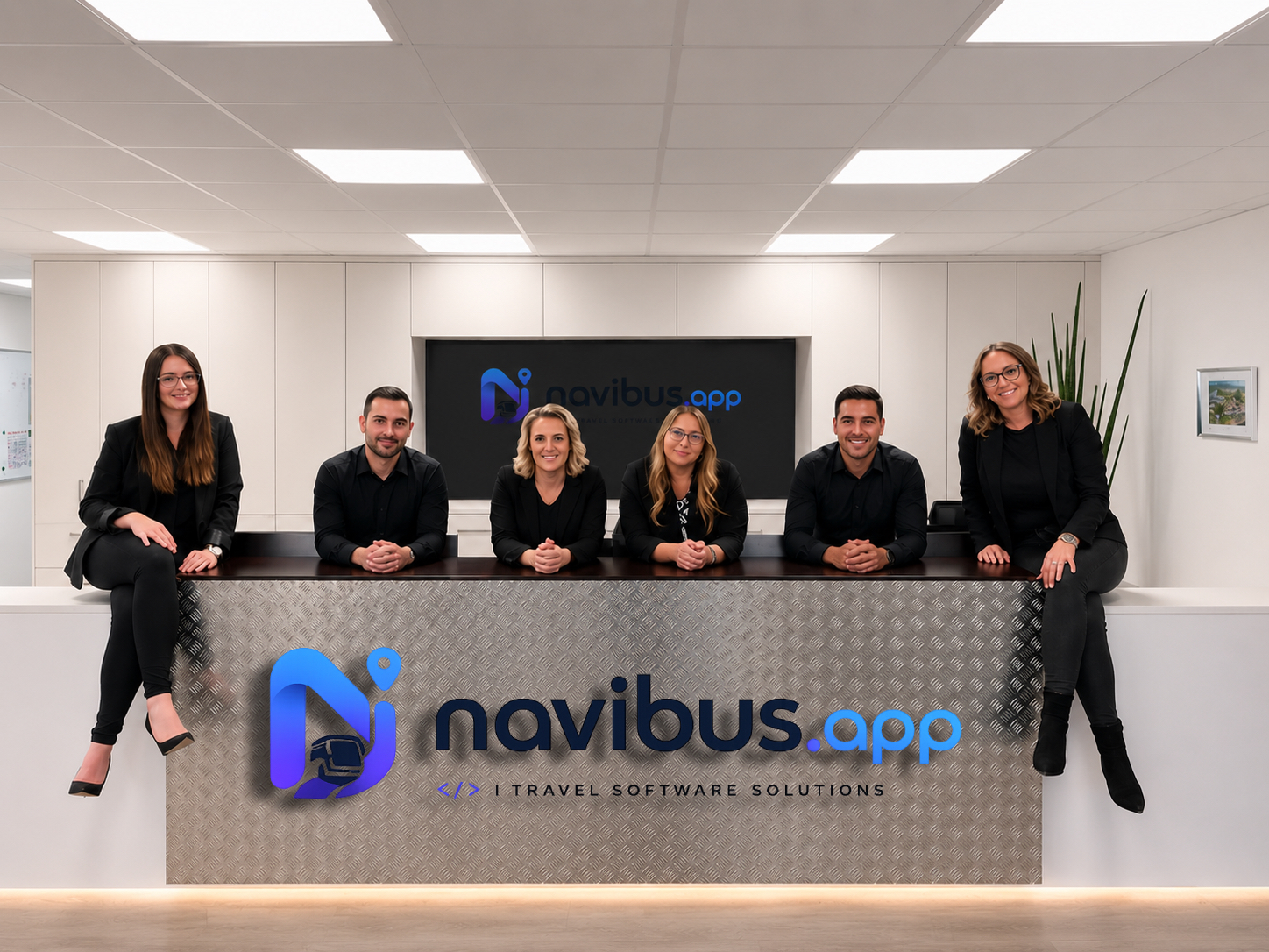 The NaviBus team at our headquarters